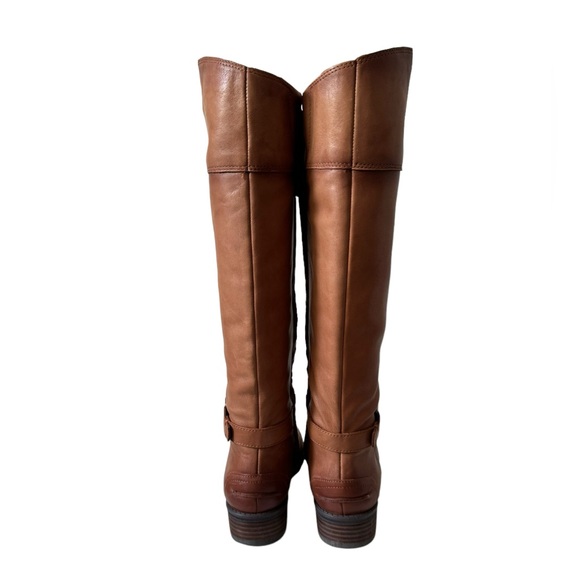 Sam Edelman Prisilla Fall Winter Casual Chic Leather Knee High Riding Boot Brown - Picture 11 of 15